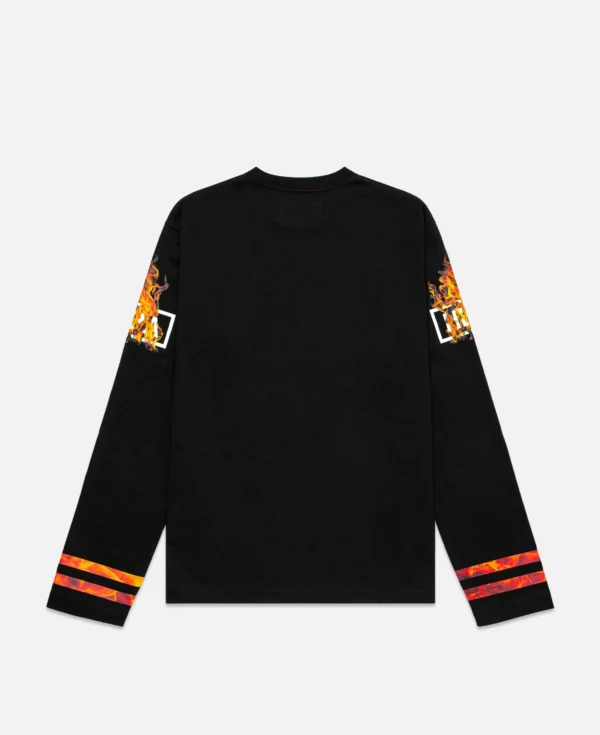 Hood by Air Ablaze Box Logo Hockey - Black