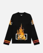 Hood by Air Ablaze Box Logo Hockey - Black