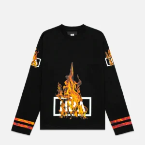 Hood by Air Ablaze Box Logo Hockey - Black