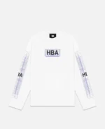 Hood by Air Ablaze Box Logo Hockey - White