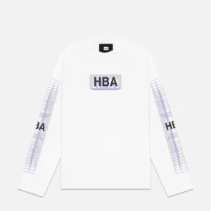 Hood by Air Ablaze Box Logo Hockey - White