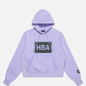 Hood by Air Box Logo Hoodie-Purple