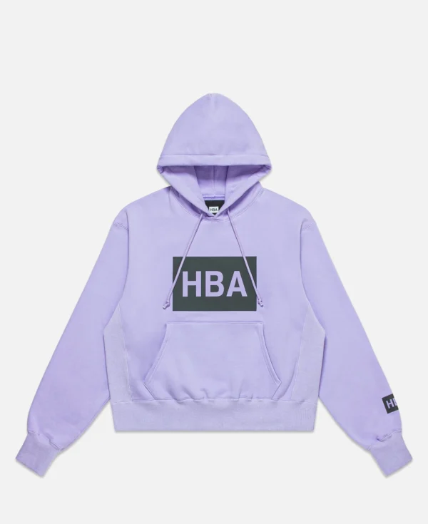 Hood by Air Box Logo Hoodie-Purple